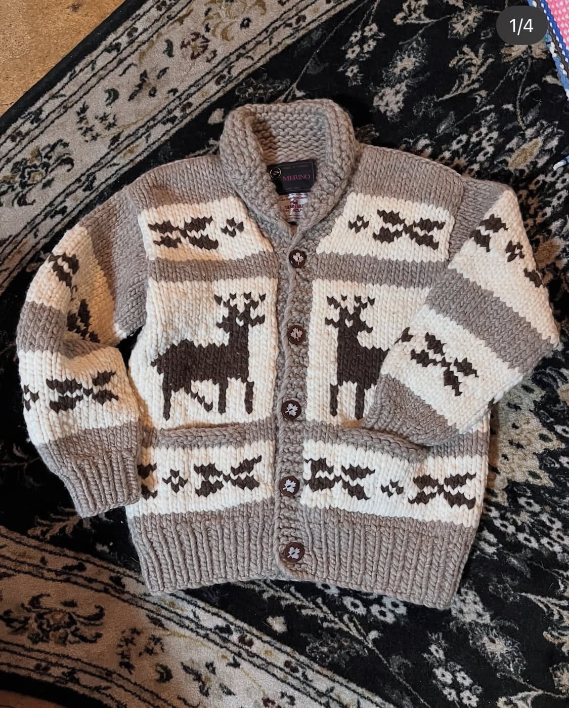 Cowichan knit sweater 캐나다 코위찬 스웨터 가디건 상품이미지1