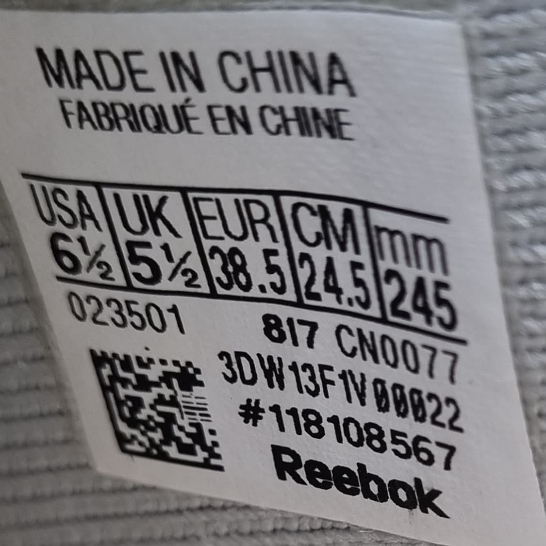 리복 펌프 슈프림 운동화245 상품이미지6