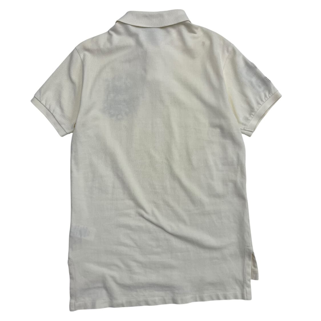 폴로 랄프로렌 브라운 홀스 로고 아이보리 카라 반팔 M 상품이미지3