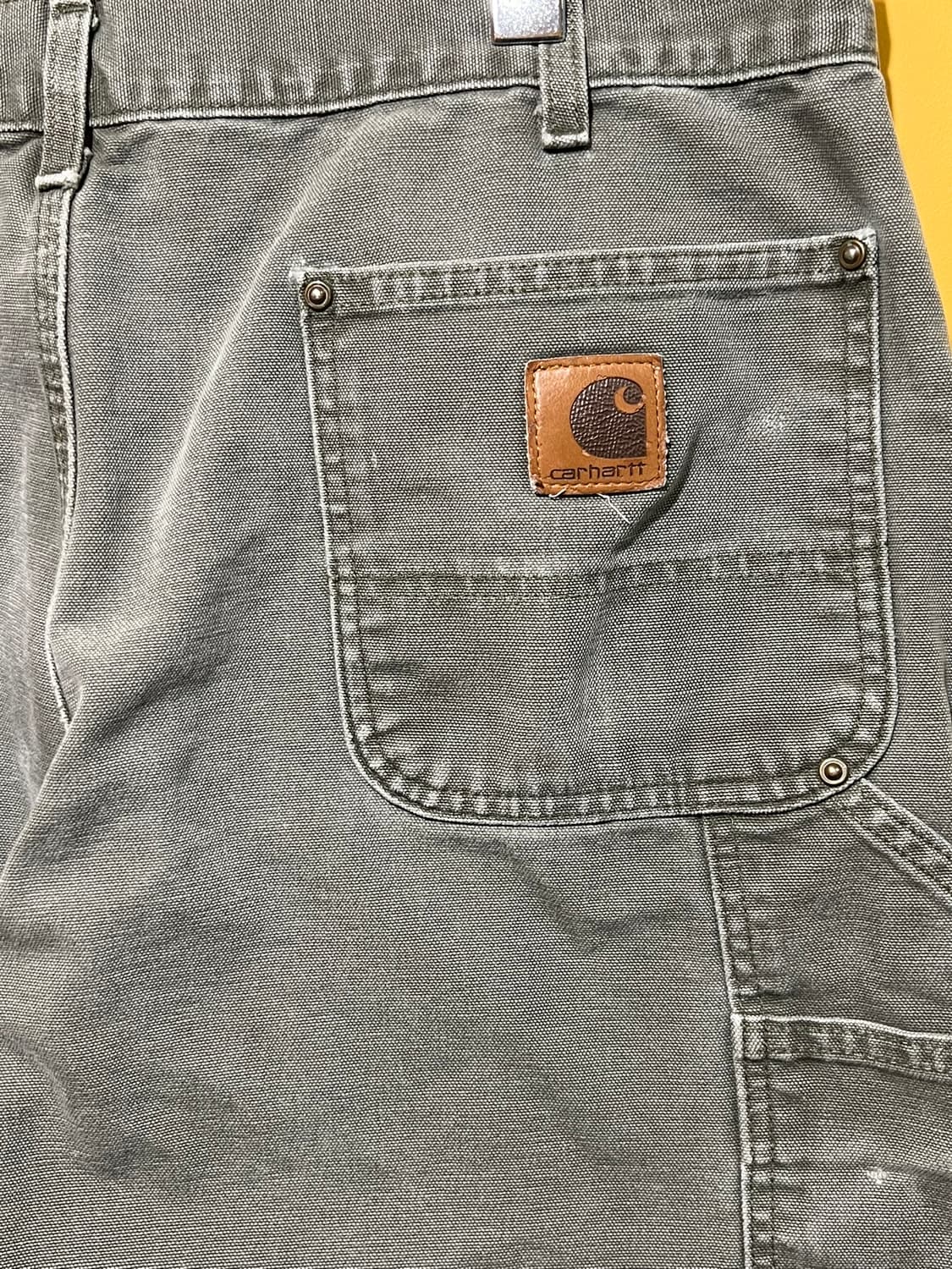 [38x30] 칼하트 B136 MOS 모스그린 더블니 캔버스 카펜터 상품이미지9