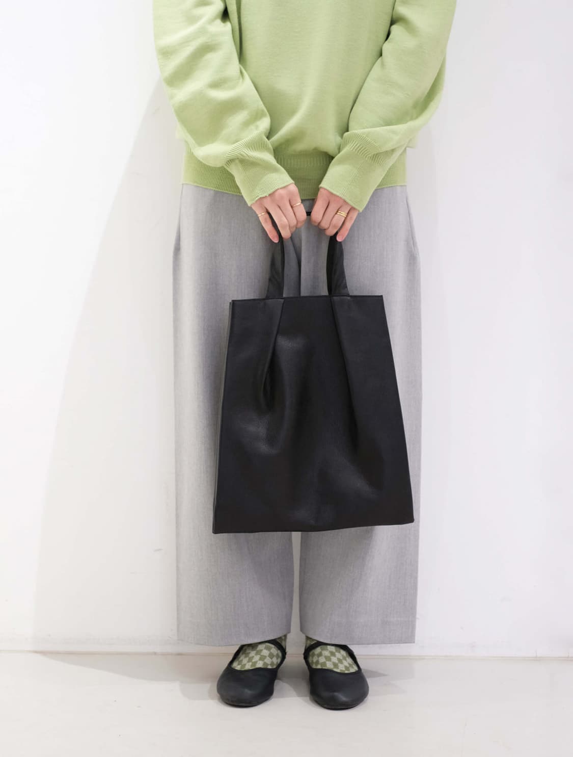 토카 소가죽 TWO HANDLE TUCK BAG 상품이미지10