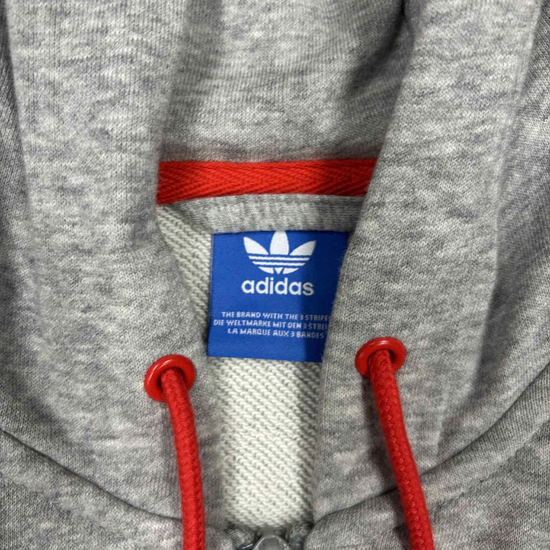아디다스 그레이 코튼 스웻 걸즈 러블리힙 후드집업 희귀져지 상품이미지4