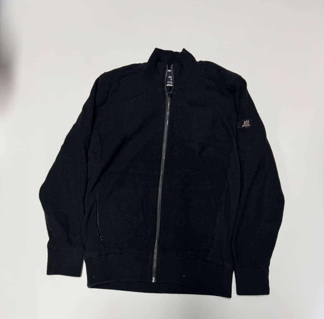 여성 장미쉘바스키아 충전제 골찌 니트 집업 M 블랙 상품이미지1