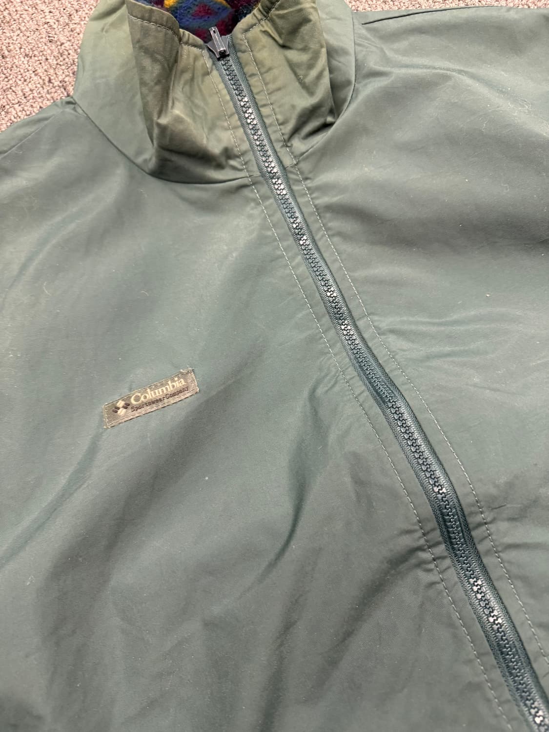 M)콜롬비아 빈티지 리버시블 아즈텍 패턴 플리스 베스트 상품이미지7