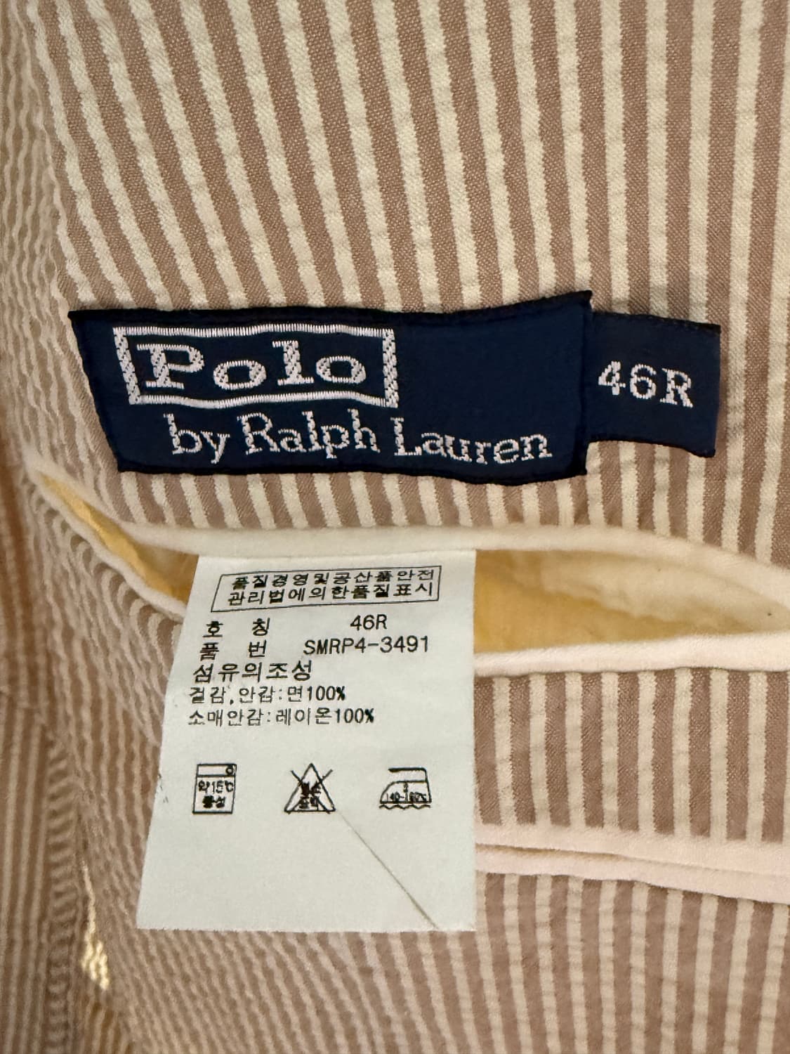 폴로 랄프로렌 시어서커 스트라이프 자켓 46R 상품이미지3