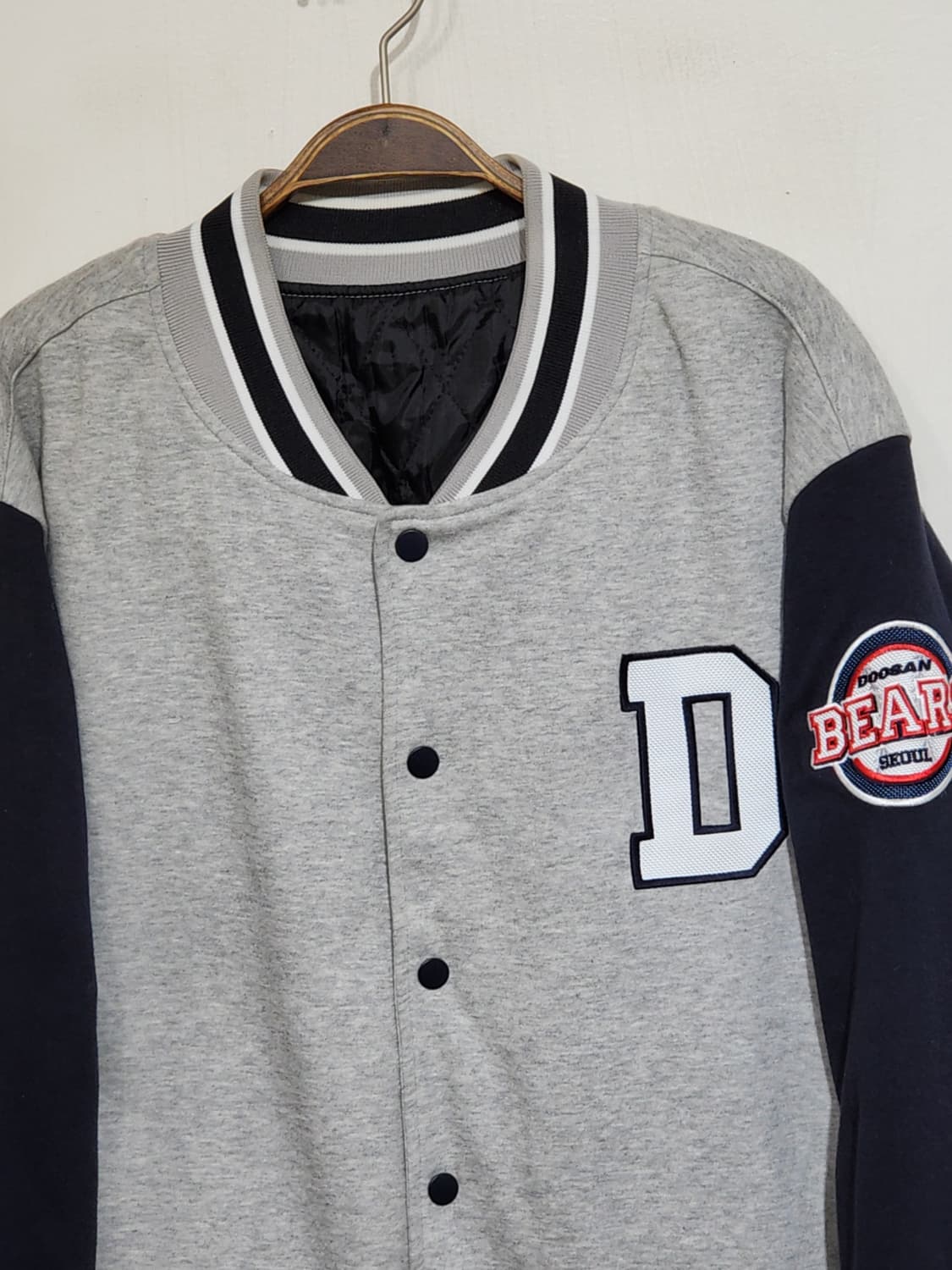 (105) 두산베어스 야구점퍼 배색 스타디움 자켓  상품이미지2