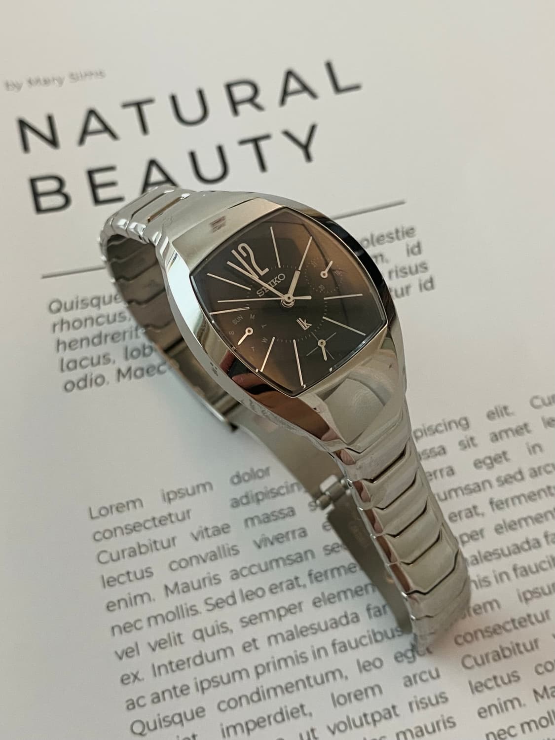 Seiko 세이코 lk 루키아 블랙 쉘 실버 상품이미지2