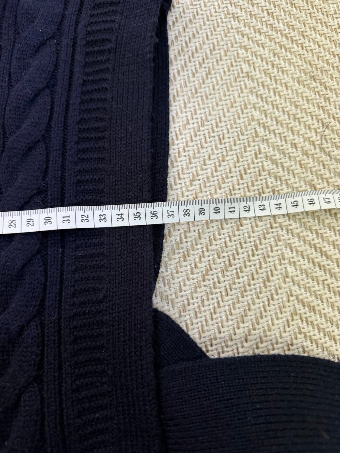 정품) COS 네이비 니트 랩 베스트 55 상품이미지7