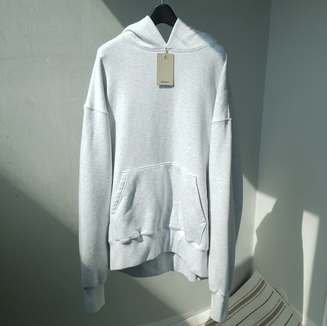 Yeezy Season4 light heather grey hoodie 상품이미지1