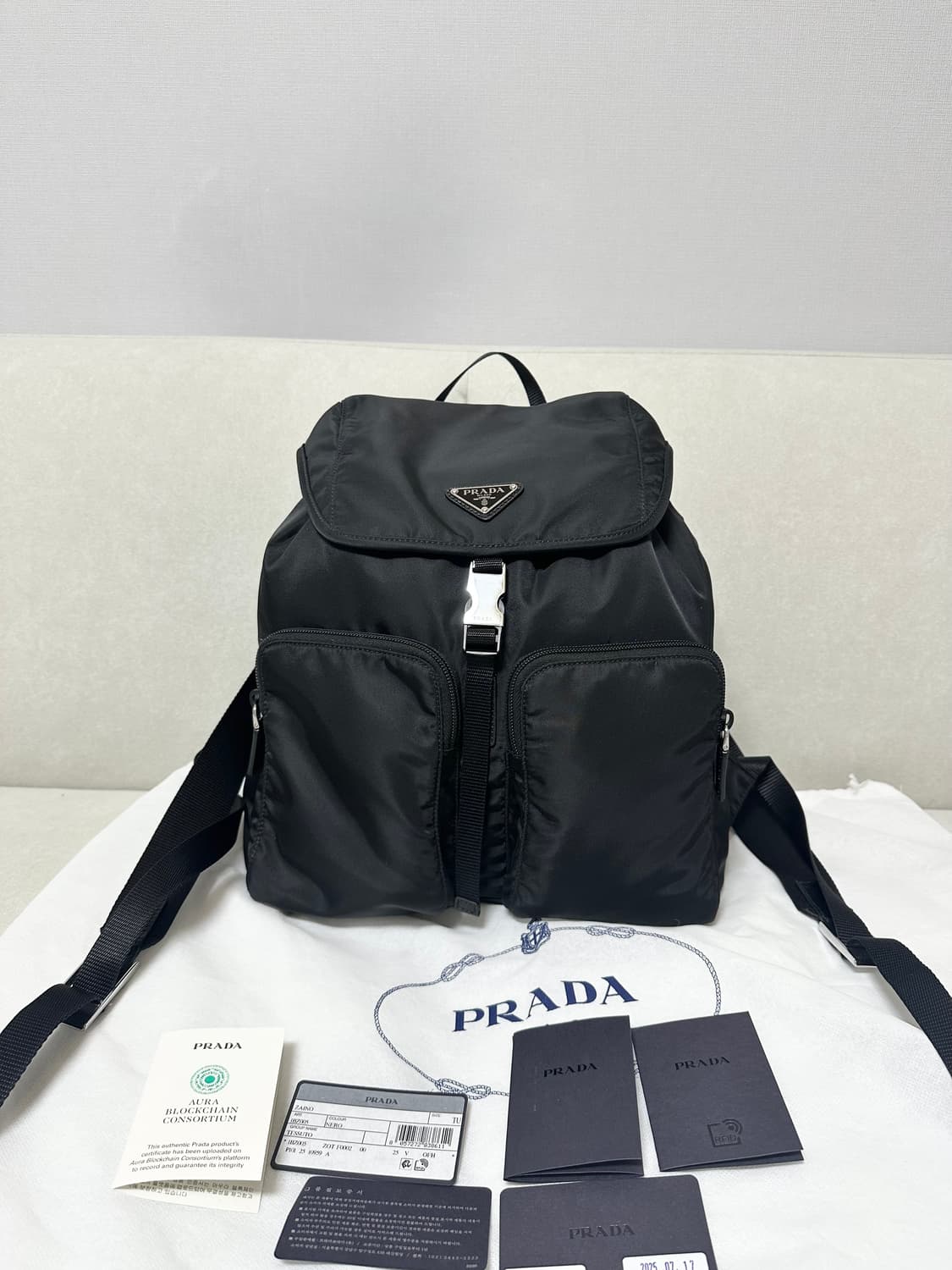 [SA 정품] 프라다 투 포켓 백팩 신형 상품이미지9