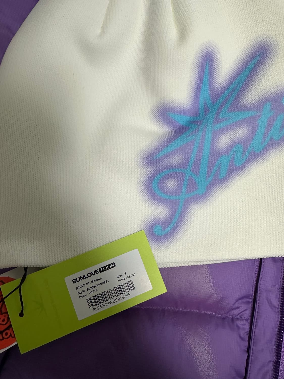 Sunlove tour 썬러브 투어x안티 소셜 경량 패딩 M 상품이미지7