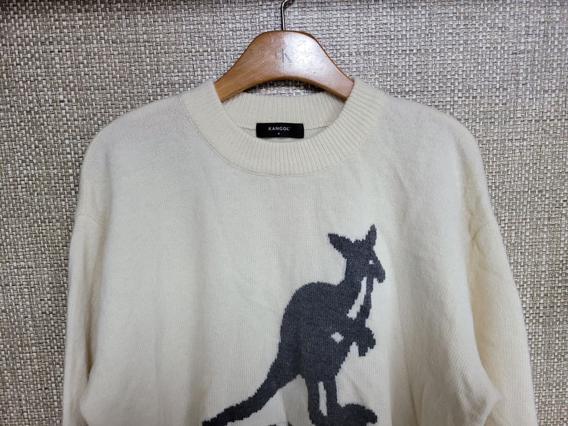 100~105사이즈 캉골 빅로고 WOOL 니트 스웨터 상품이미지2