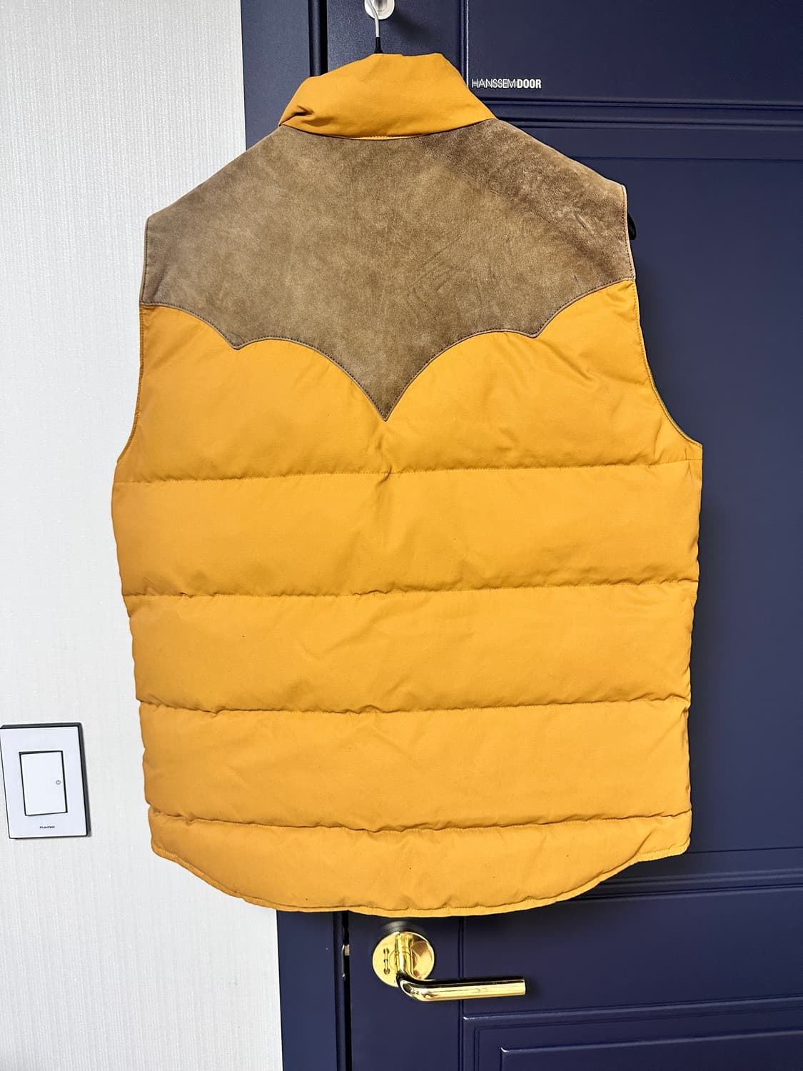 RRL 스웨이드 요크 패딩 베스트 S 상품이미지3