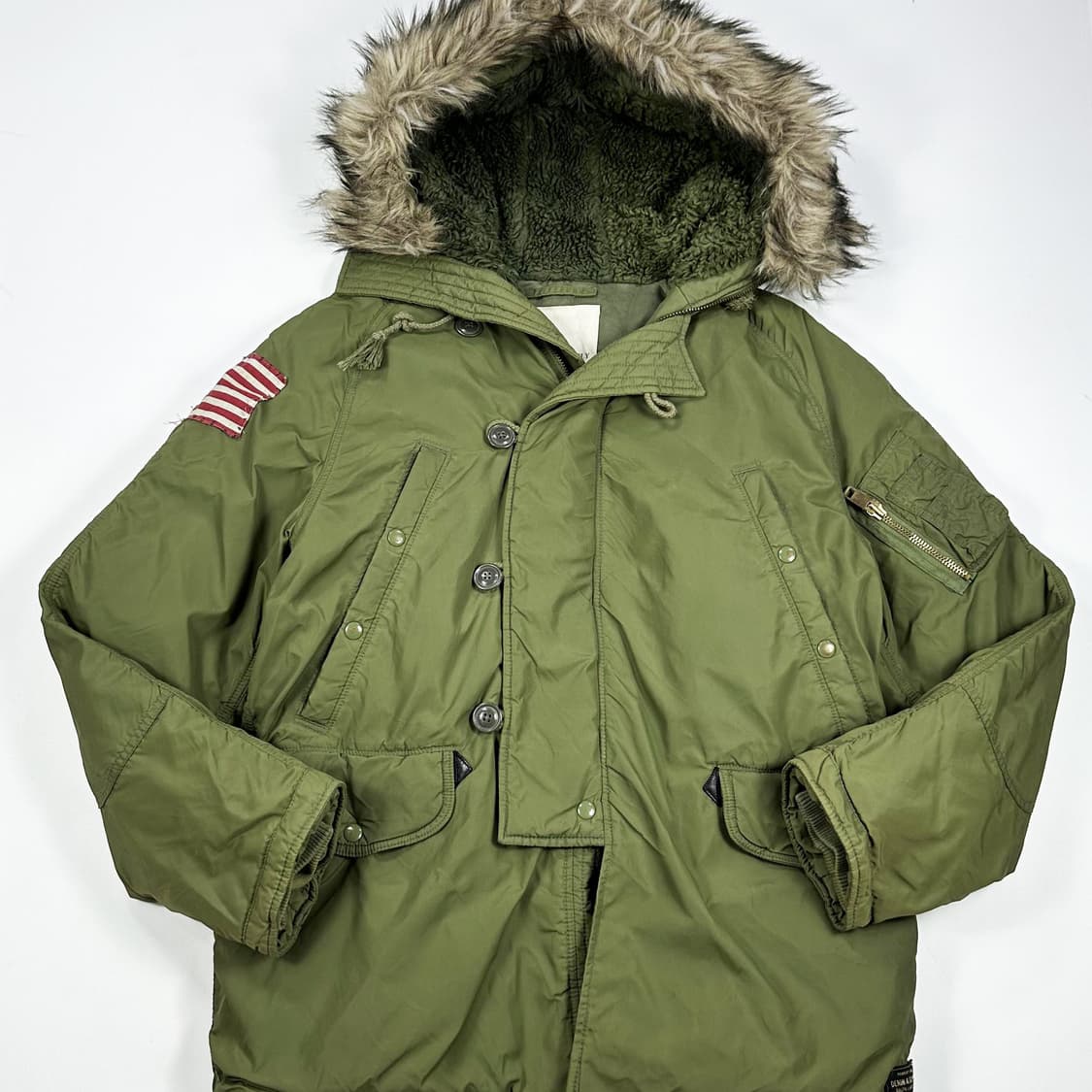 폴로 데님앤서플라이 성조기 n3b 야상 파카 M 상품이미지2