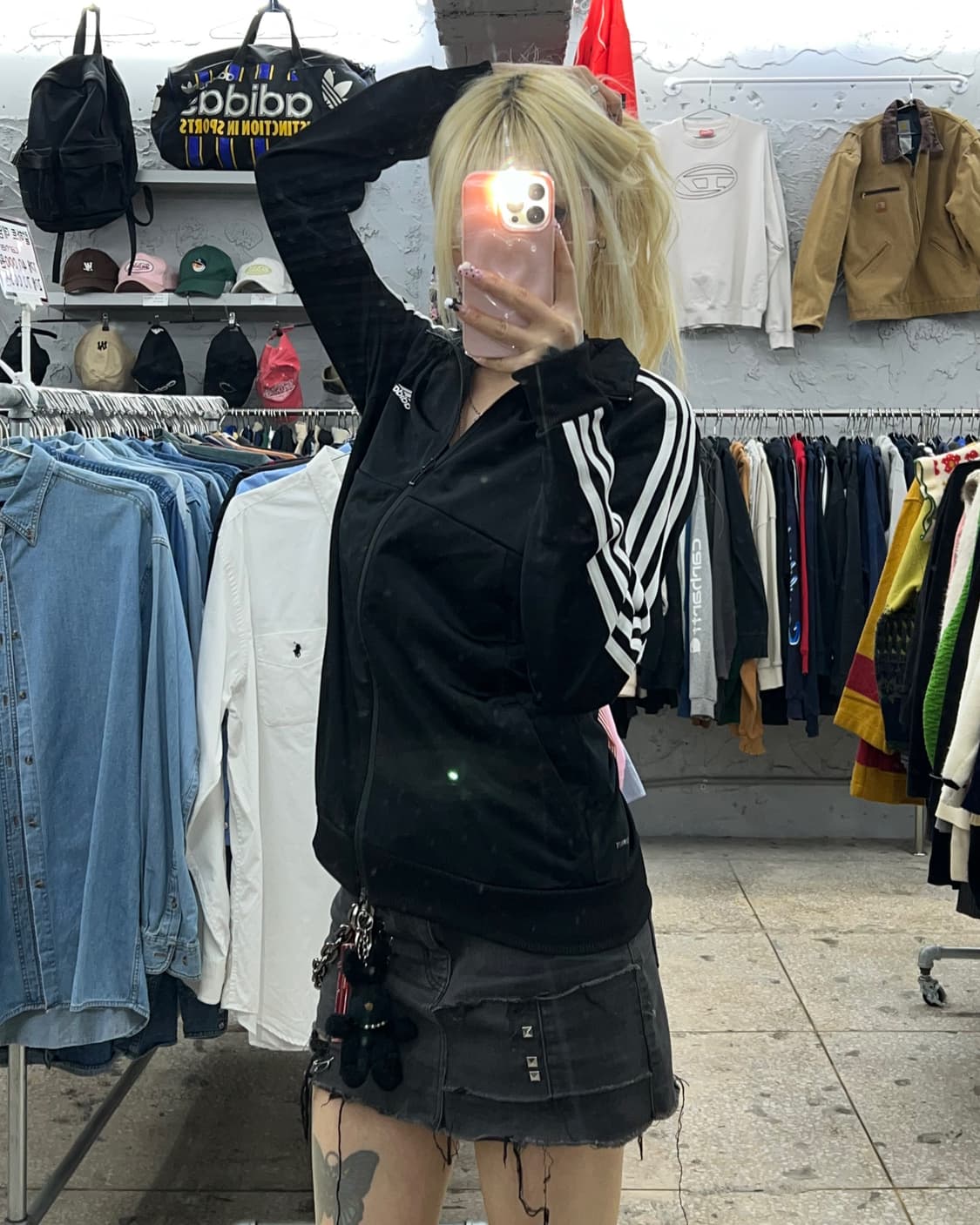 착샷O 아디다스 블랙 져지 170 상품이미지6