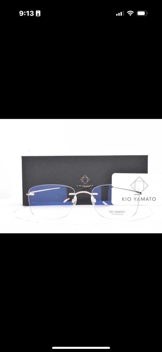 키오야마토 Kio Yamato 티타늄 무테안경 미착용 새상품  상품이미지2
