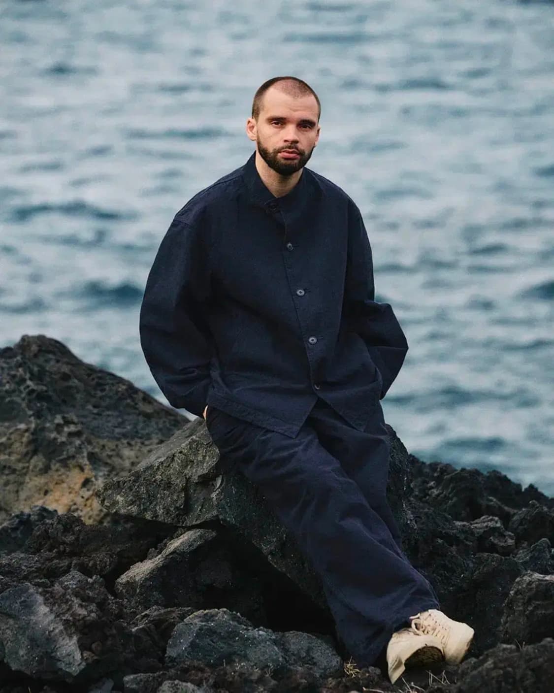 24FW 나나미카 코튼 울 마리너 자켓 네이비 XL 상품이미지9