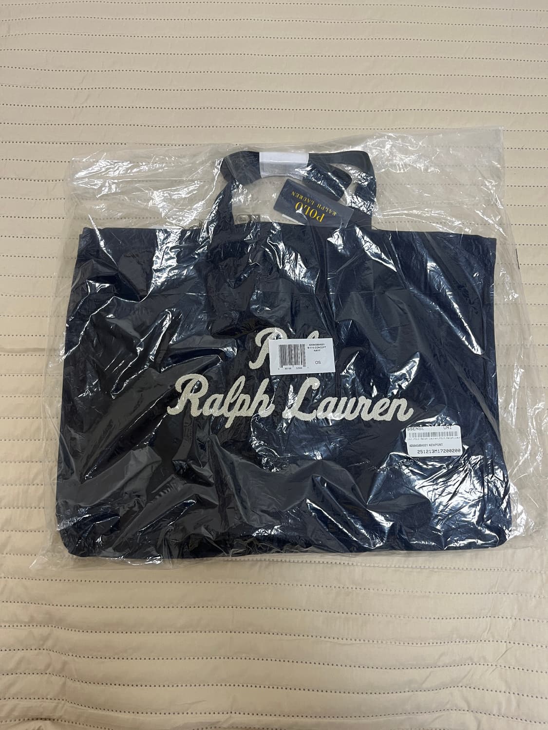 폴로 랄프로렌 아플리케 로고 자수 캔버스 토트백 미개봉 새상품 상품이미지6