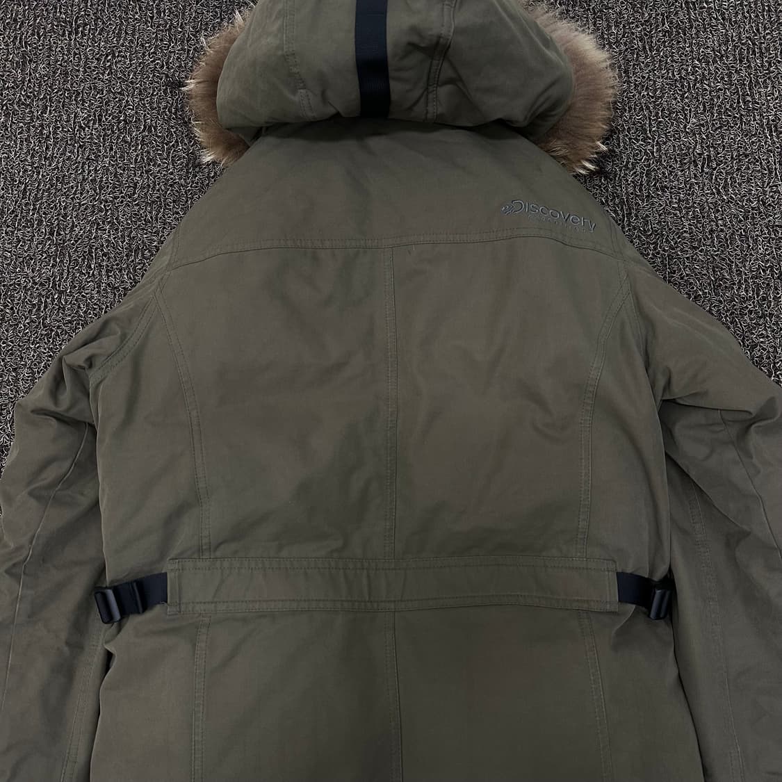 디스커버리 야상 덕다운 롱패딩 점퍼 카키 95(M) 상품이미지5