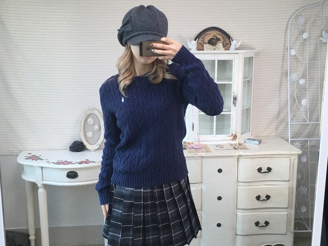 Polo Ralph Lauren 랄프로렌 네이비 꽈배기 니트 상품이미지2