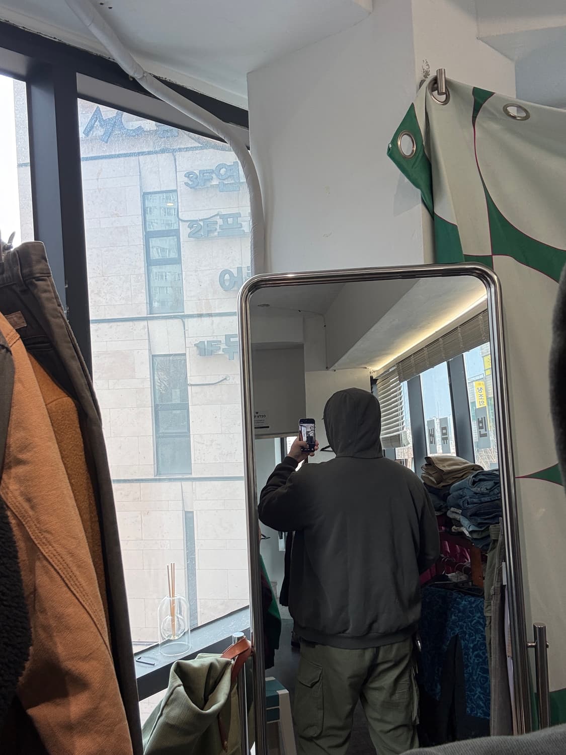 칼하트 레인디펜더 성조기 후드집업 그린  XL-XXL 상품이미지10