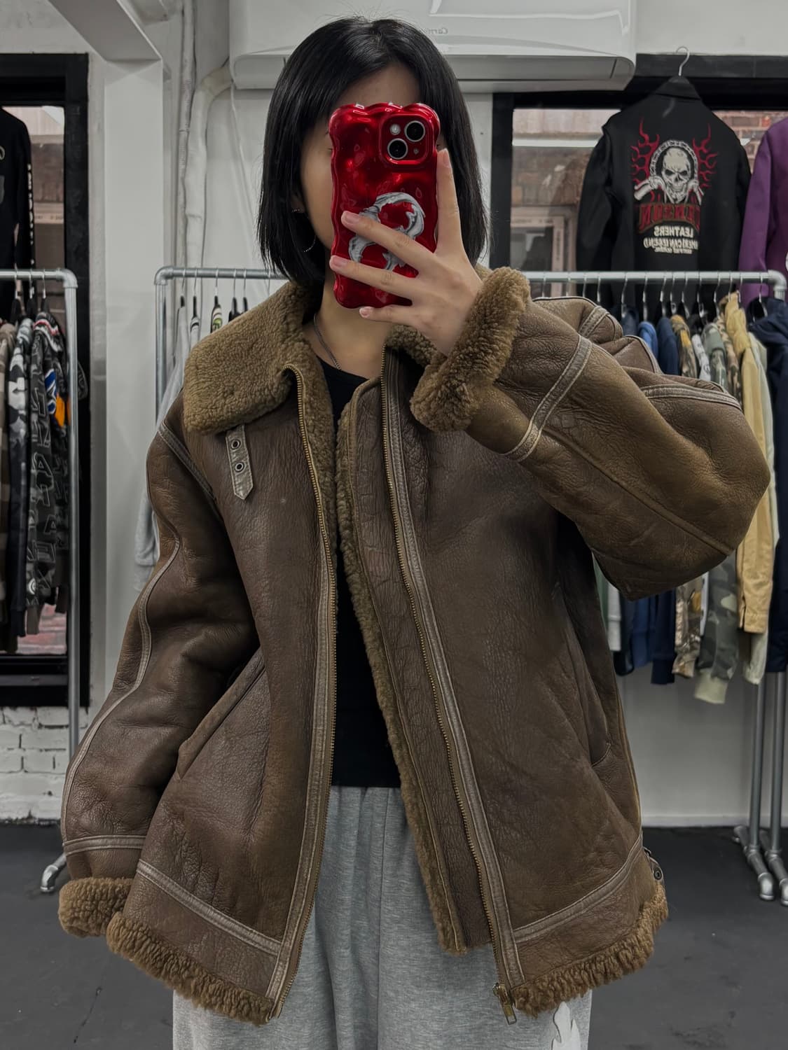 Knight Tailors 리얼레더 B3 무스탕  상품이미지1