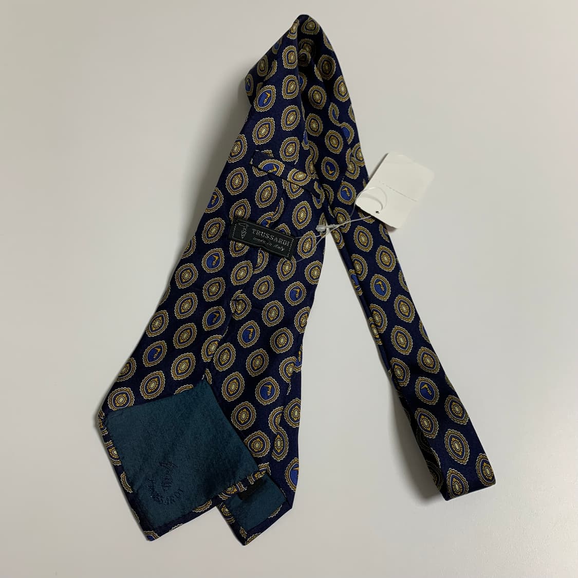 트루사르디 모노그램 명품넥타이 100실크 택 달린 미품 A+등급 상품이미지9