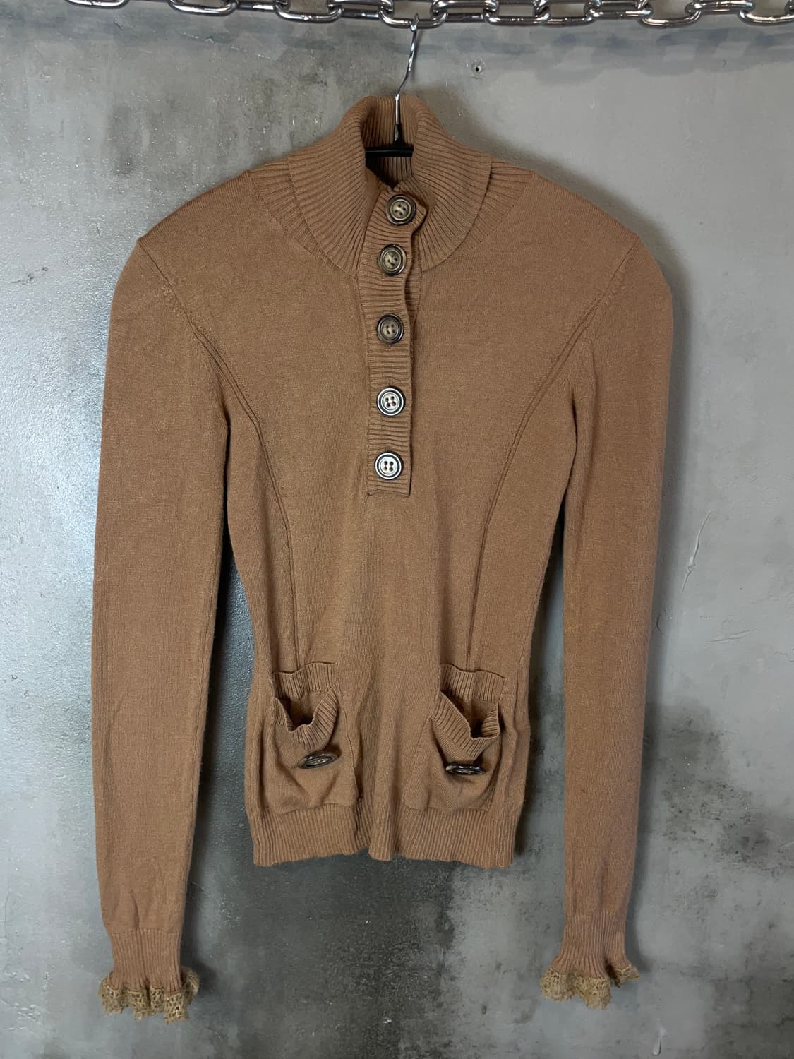 D&G 5 버튼 니트 상품이미지2