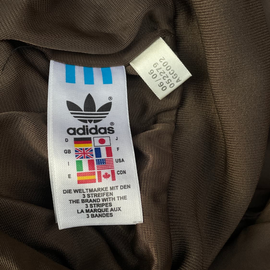 00s 아디다스 대대장 두쫀쿠 브라운 바람막이 올드스쿨 트랙자켓 L 상품이미지8