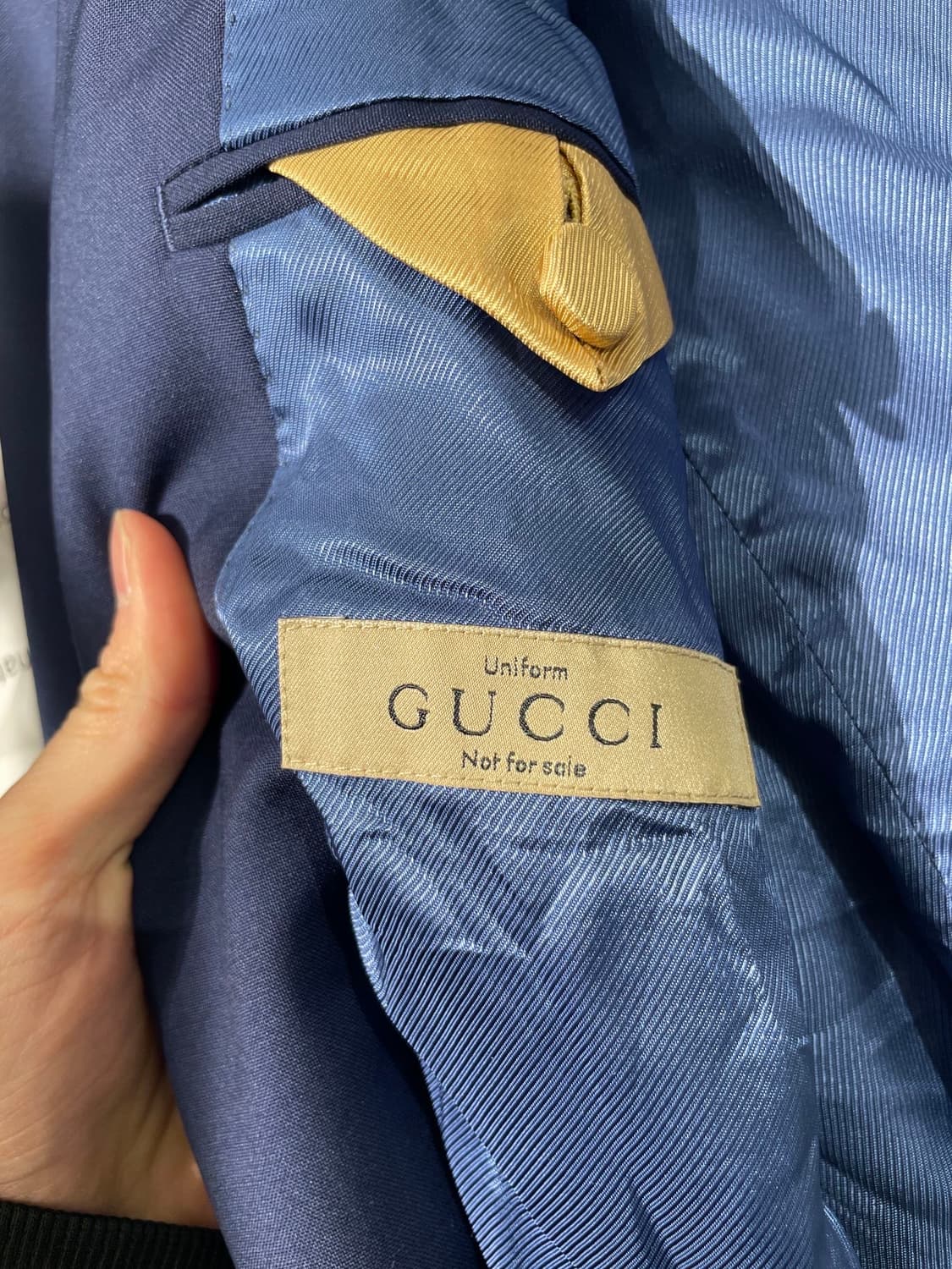 구찌 네이비 패치 포켓 2B 울 블레이저 상품이미지7