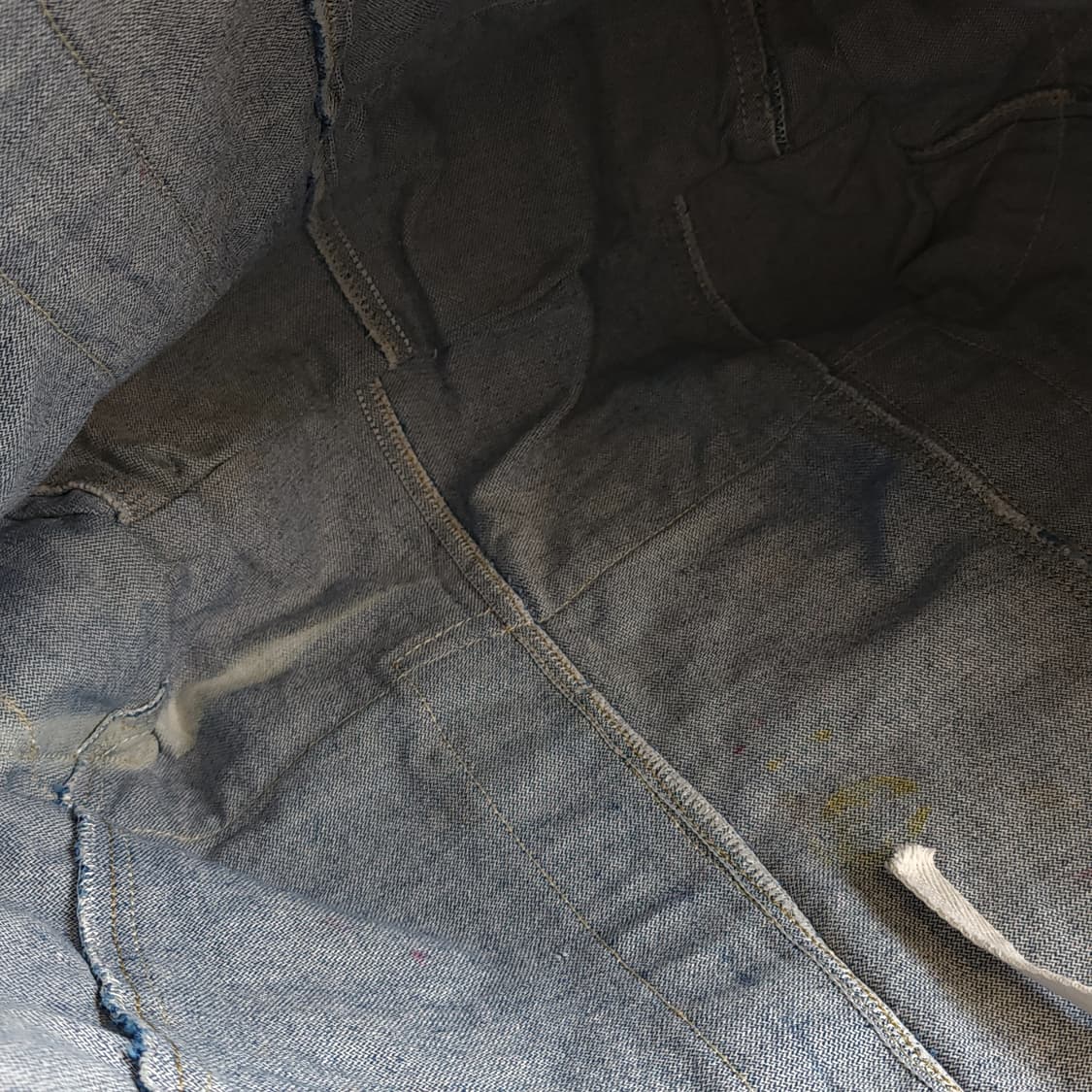 핸드 드로잉 빅토트 캔버스 데님 토트백 빈티지 더플백 리메이크 아프리카 상품이미지8