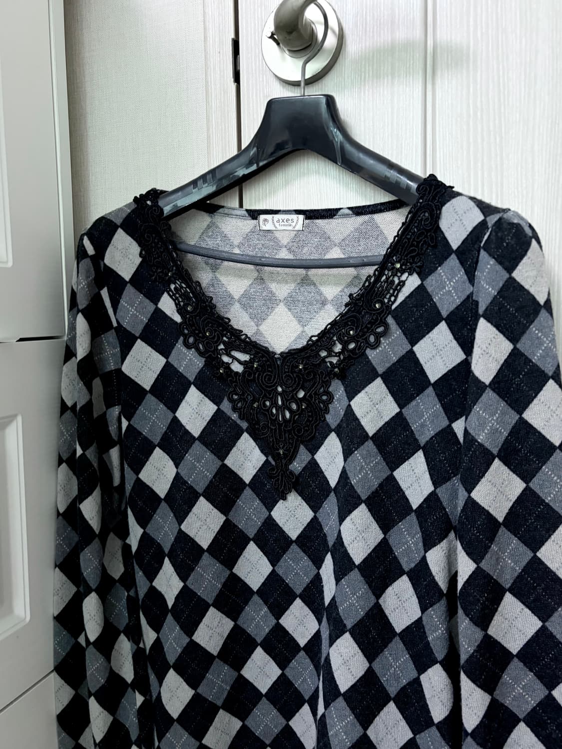 엑시즈팜 아가일니트 코디 세트 상품이미지3