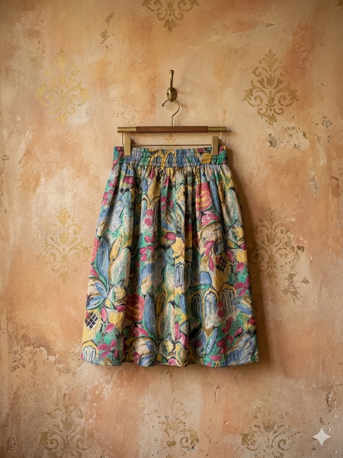 프랑스수채화 패턴스커트 상품이미지4