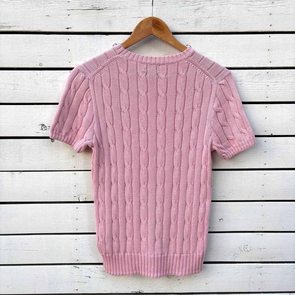 Polo 폴로 케이블 꽈배기 반팔 니트 상품이미지2