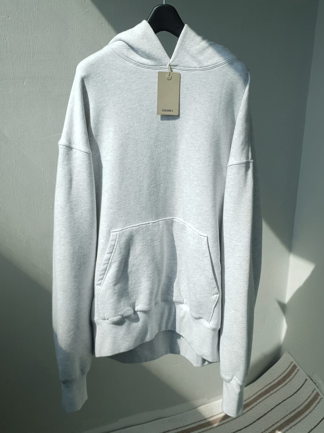 Yeezy Season4 light heather grey hoodie 상품이미지2