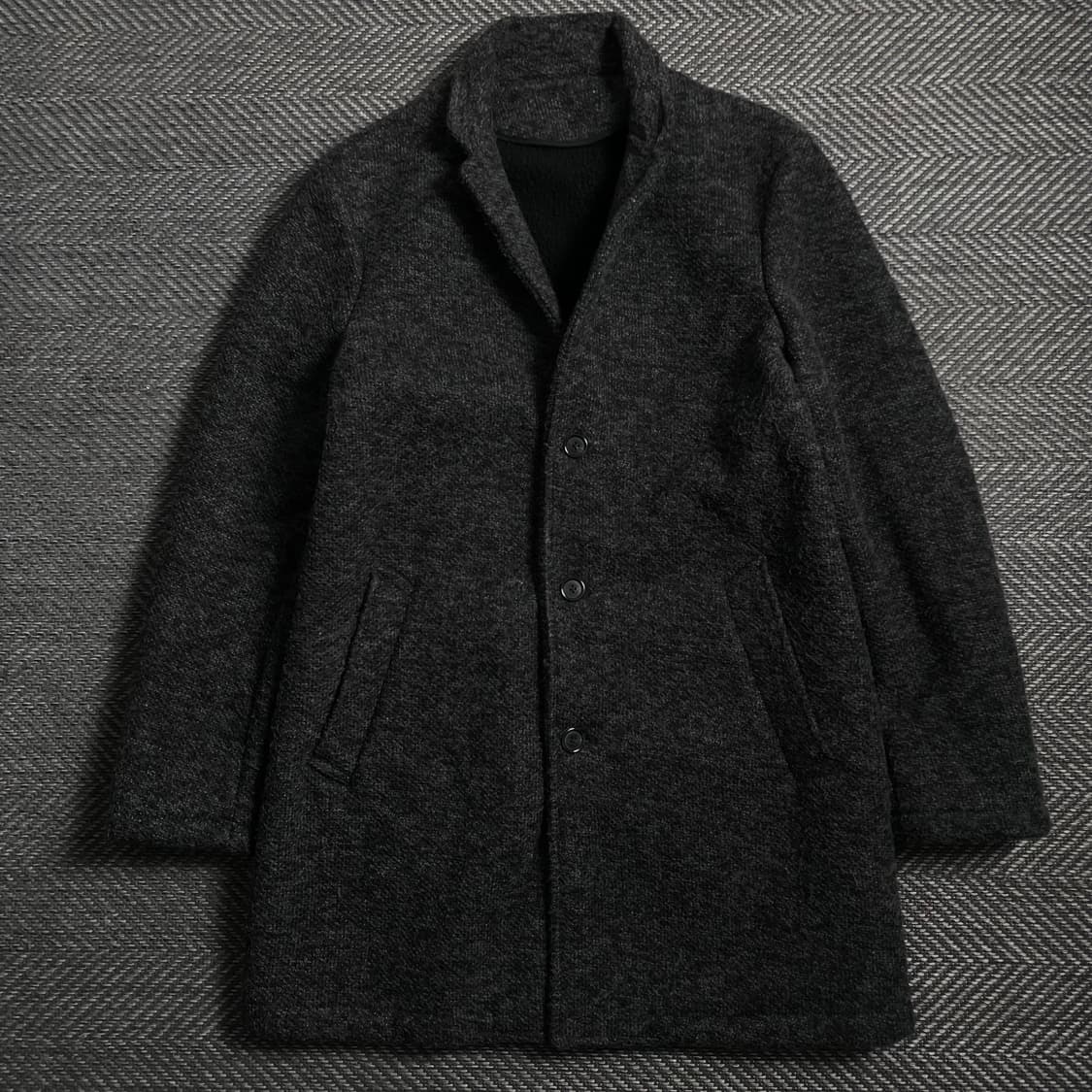 빈티지 트위드 오버핏 싱글 발마칸 코트y 4029 상품이미지2