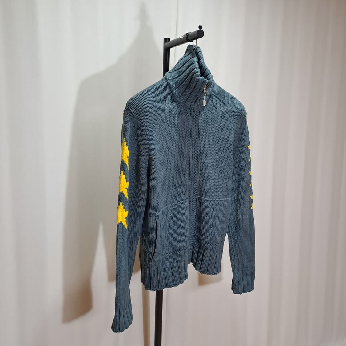 (택포) 디젤 스타패턴 니트집업 100 B46 상품이미지3