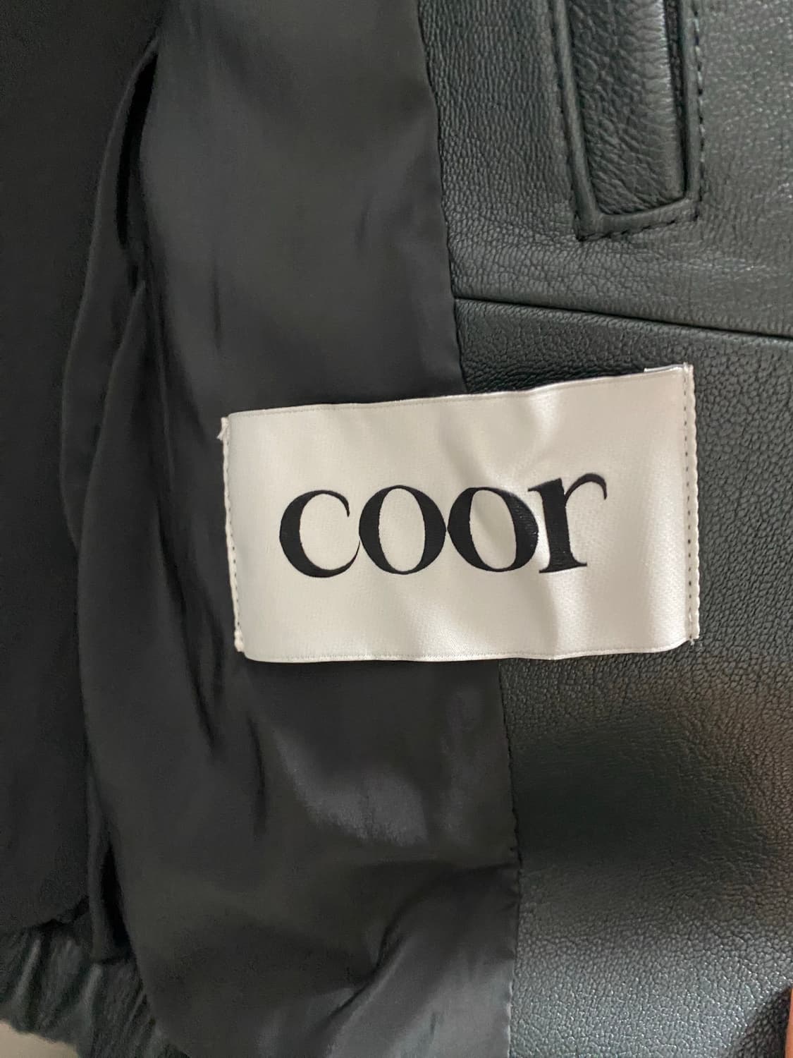 쿠어  고트 스킨 파일럿 레더 점퍼 M 상품이미지7