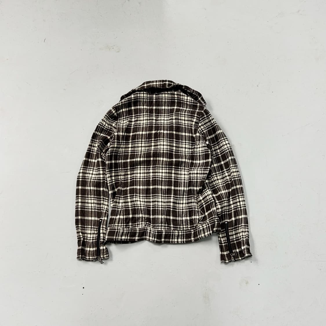 CRVX 체크드 싱글 집업  상품이미지4