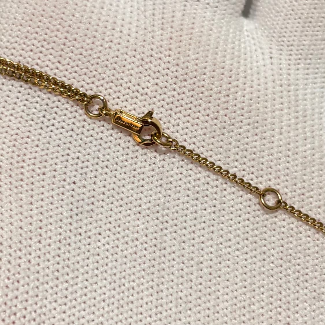 A OS사이즈 셀린느 트리옹프 금장 목걸이 골드 상품이미지4