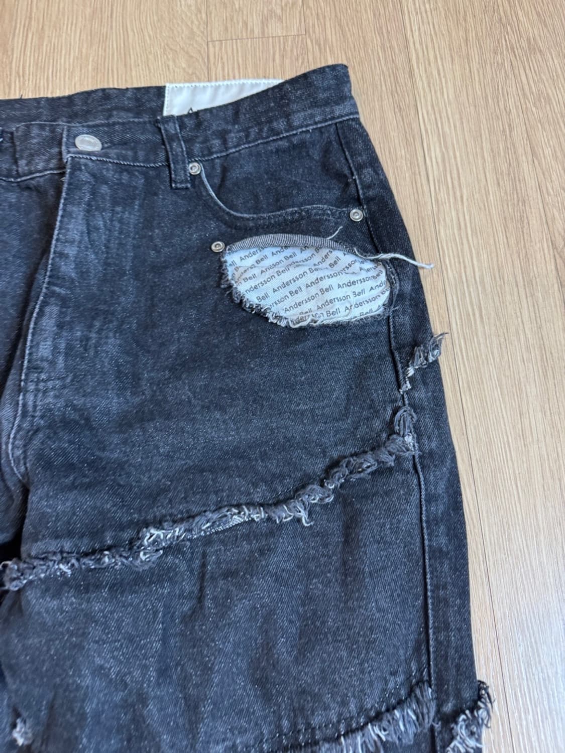 앤더슨벨 포우먼 karis rough line low cut jeans  상품이미지5