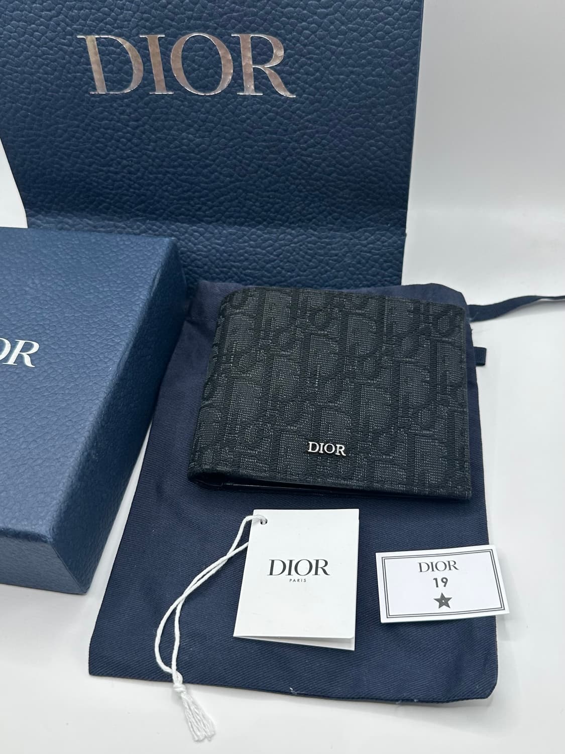 디올 오블리크 반지갑 블랙 상품이미지1