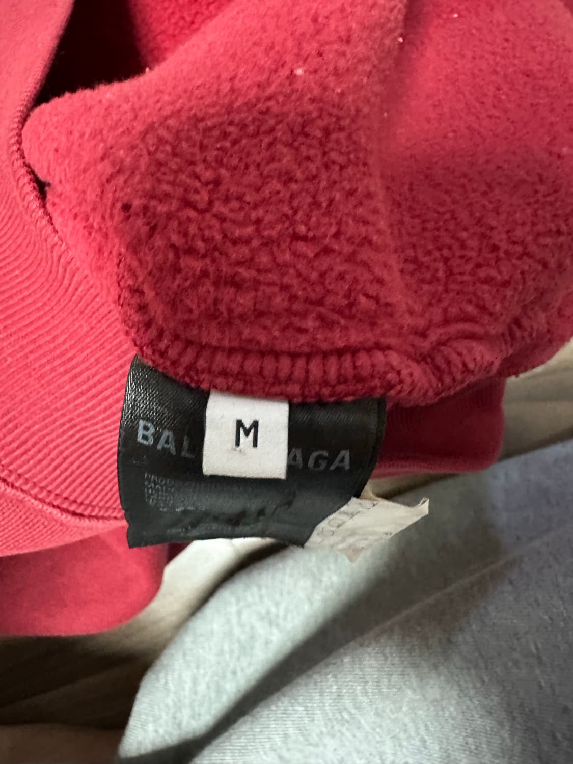 발렌시아가 후드 빨간색 M사이즈 상품이미지5