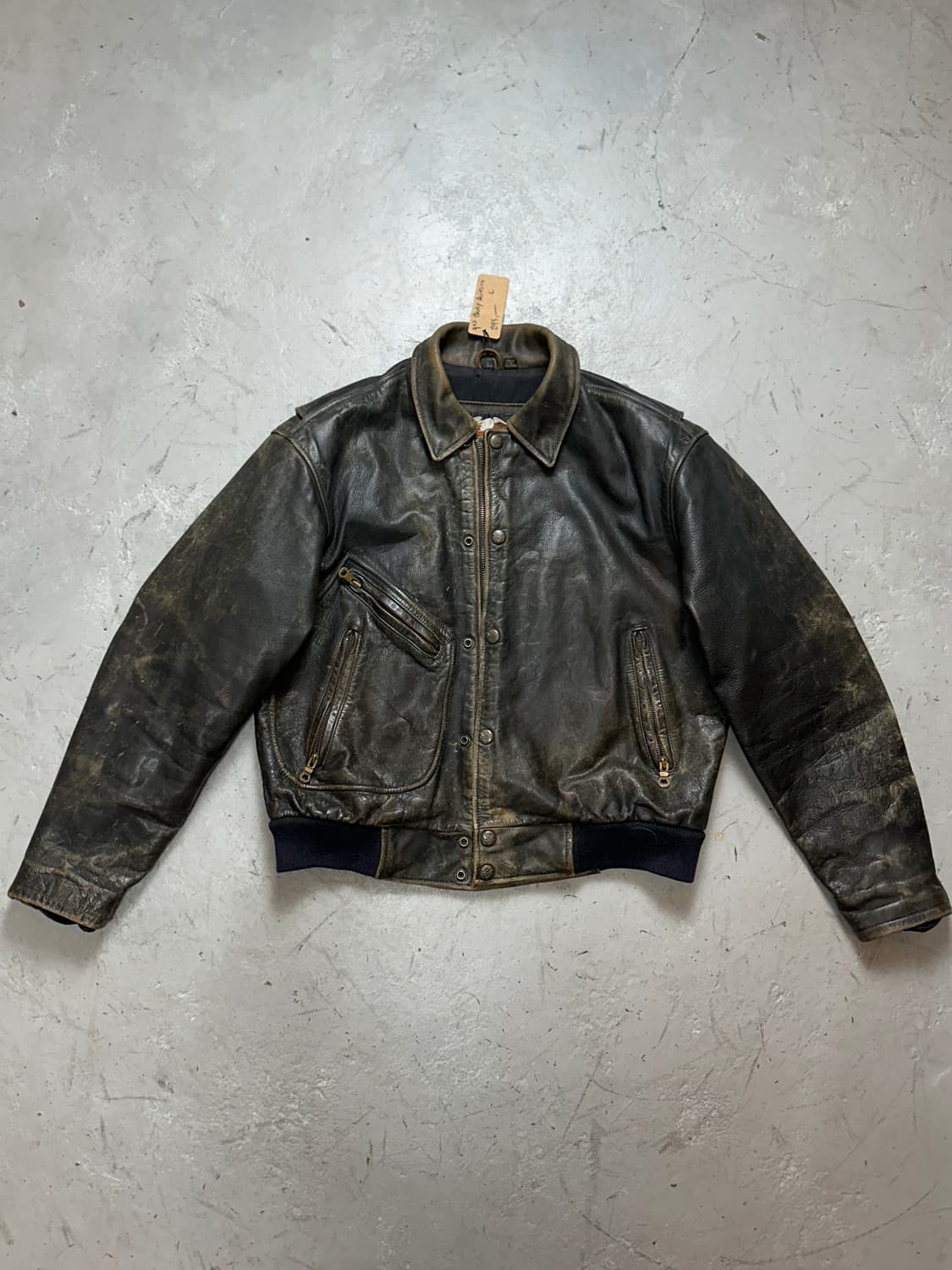 00's 할리데이비슨 디스 레더 자켓 풀그레인 레더 자켓 상품이미지1