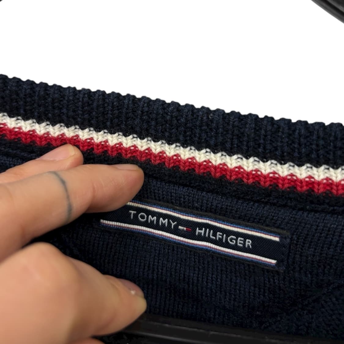 타미힐피거 꽈배기 울 니트 상품이미지4
