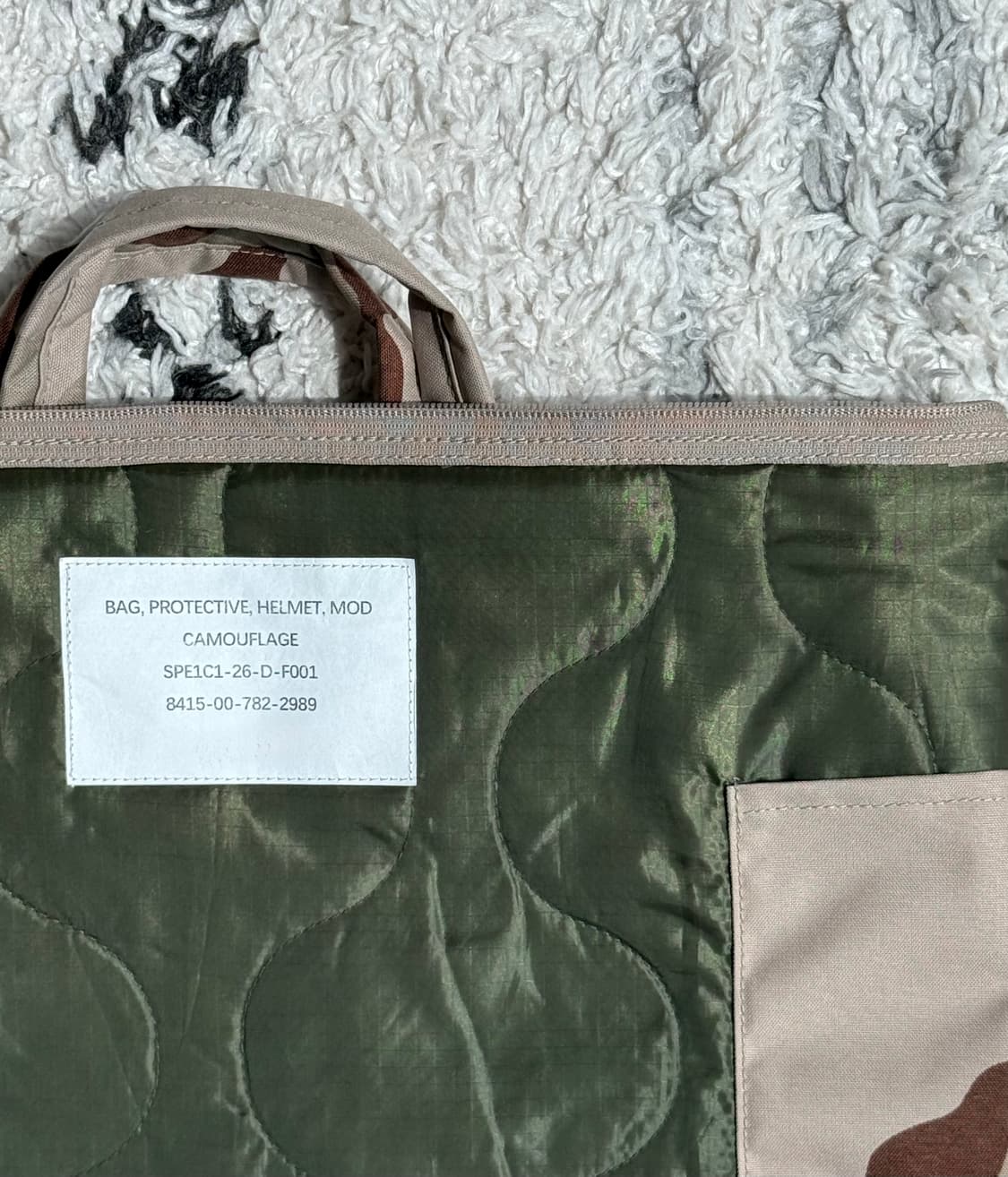 미군 사막삼색 DCU 카모 헬멧백 상품이미지4