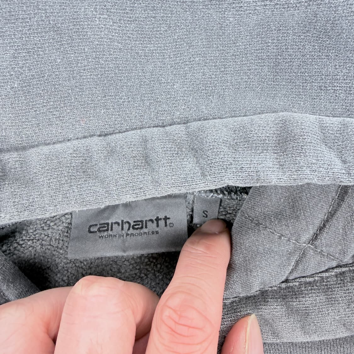 칼하트 wip 후드 비스타 스웨트 셔츠 블랙 가먼트다이드 상품이미지4