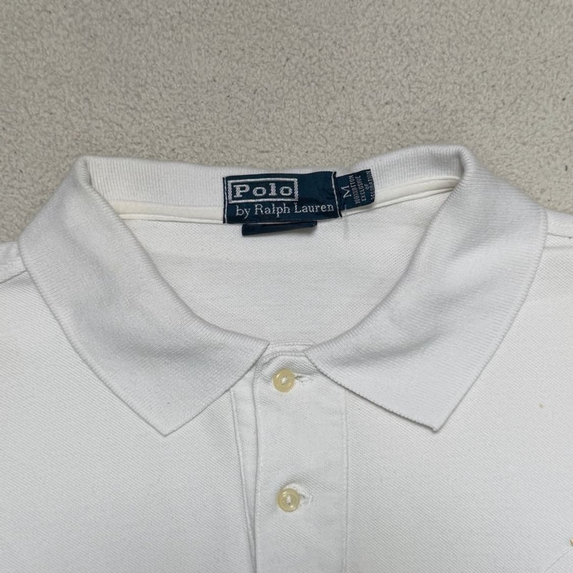 폴로 랄프로렌 빅포니 PK 카라 티셔츠 화이트 M 상품이미지5