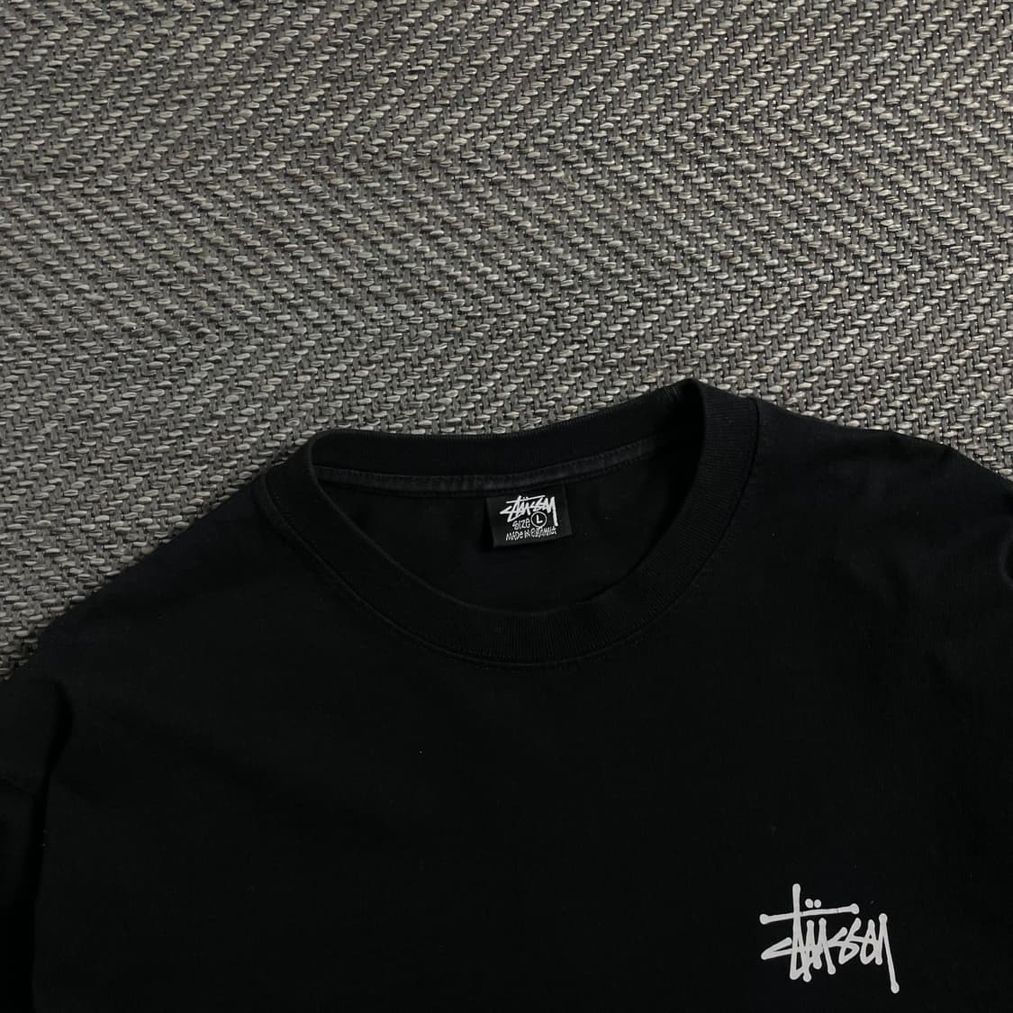 스투시 베이직 빅로고 박시핏 롱슬리브 블랙y 4165 상품이미지6