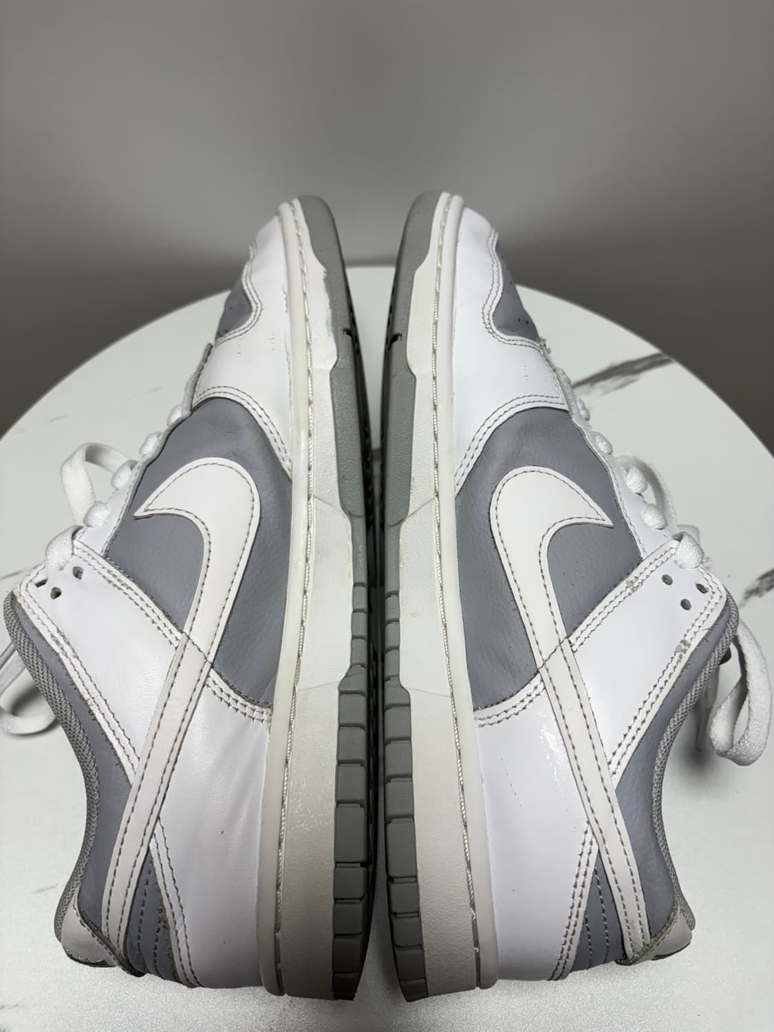 나이키 덩크 로우 레트로 화이트 뉴트럴 그레이 260mm 상품이미지9